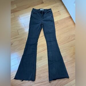 High waisted flare jeans